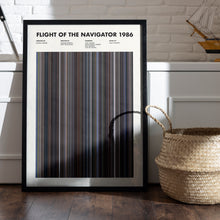 Flight of the Navigator Movie Barcode Print, Flight of the Navigator Print, Flight of the Navigator Poster, Flight of the Navigator Wall Art 1641827597