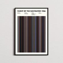 Flight of the Navigator Movie Barcode Print, Flight of the Navigator Print, Flight of the Navigator Poster, Flight of the Navigator Wall Art 1641827597