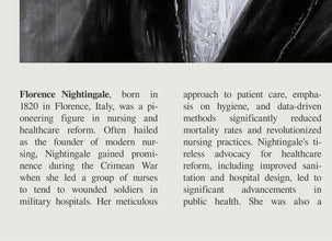 Florence Nightingale Wall Art Poster Florence Nightingale Poster  Black White Poster  Poster  Art Gift 1682551640