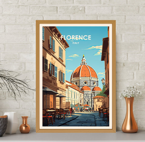 Florence Poster, Florence Print, Florence Art, Italy Poster, Abstract Poster, Travel Art, Travel Gifts, Cityscape Painting, Hight Quality