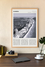 Florida State Wall Art Poster Poster Florida State   Black White Poster  Poster  Art Gift 1695475513