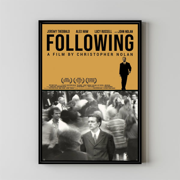 Following Movie Poster Print, Canvas Wall Art, Room Decor, Movie Art, Gifts for HimHer, Wall Art Print, Vintage Film Art