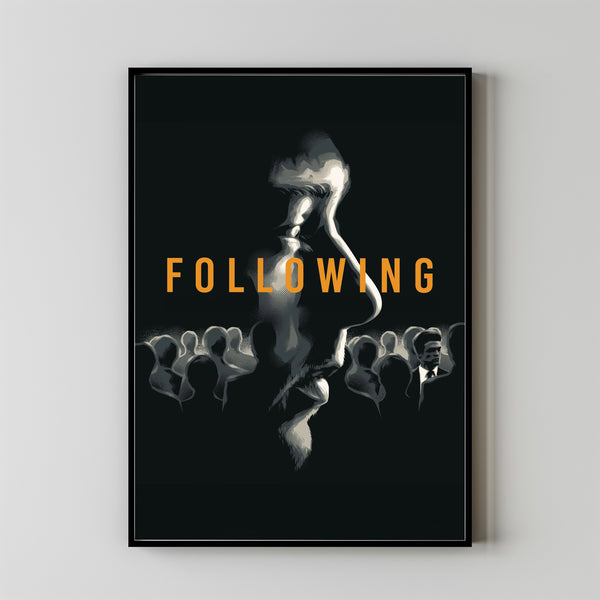 Following Movie Poster Print, Canvas Wall Art, Room Decor, Movie Art, Gifts for HimHer, Wall Art Print, Vintage Film Art 1
