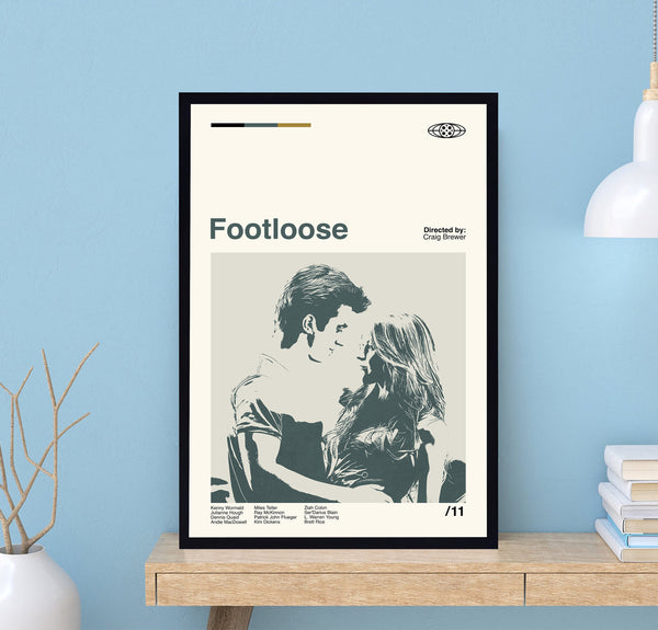 Footloose Poster, Craig Brewer, Footloose Print, Minimalist Movie, Modern Vintage, Minimalist Poster, Vintage Poster, Birthday Gifts 1687278898