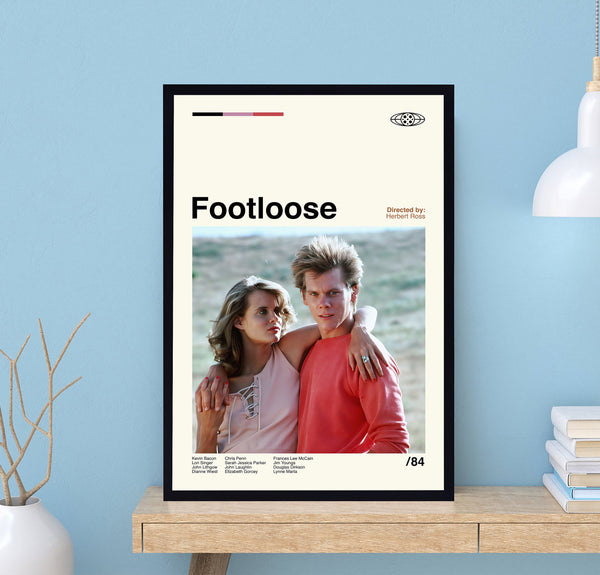 Footloose Poster, Footloose Print, Herbert Ross, Retro Poster, Minimalist Art, Vintage Poster, Midcentury Art, Modern Art, Wall Decor 1732733357