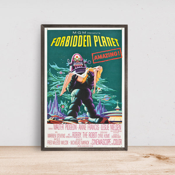 Forbidden Planet Poster- Room Decor Wall Art - Canvas Fabric Print - Poster Gift 1591880474