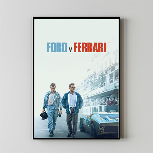 Ford v Ferrari Poster Art Print Movie Posters Gift for Movie lovers