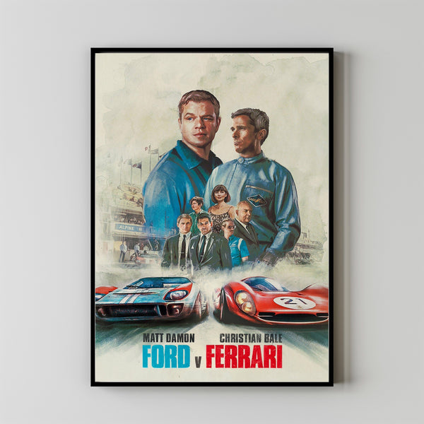 Ford v Ferrari Poster Art Print Movie Posters Gift for Movie lovers 3