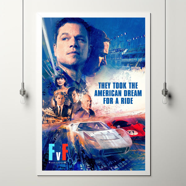 Ford v Ferrari Poster Art Print Movie Posters Gift for Movie lovers 4