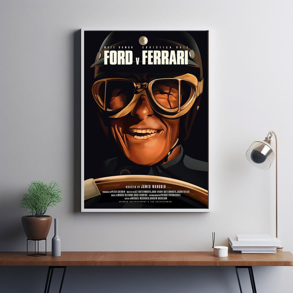 Ford v Ferrari Poster Art Print Movie Posters Gift for Movie lovers 6