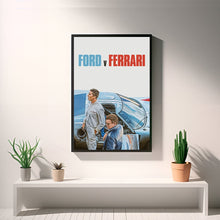 Ford v Ferrari, Movie Poster, Wall Art Prints, Art Poster, Canvas Material Gift, Keepsake, Home Decor, Live Room Wall Art 1689776277