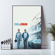 Ford v Ferrari, Movie Poster, Wall Art Prints, Art Poster, Canvas Material Gift, Keepsake, Home Decor, Live Room Wall Art 1689776277