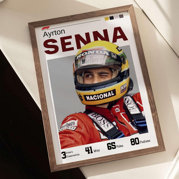 Formula 1 Legends Poster  Formula 1 Wall Art  Ayrton Senna  Alain Prost  Minimalist Poster Car Enthusiast  1656942097