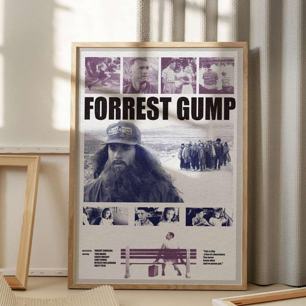 Forrest Gump Art Print  Tom Hanks  Movie Wall Art   Vintage Print  Minimalist Movie Poster  Midcentury Poster  1694936571