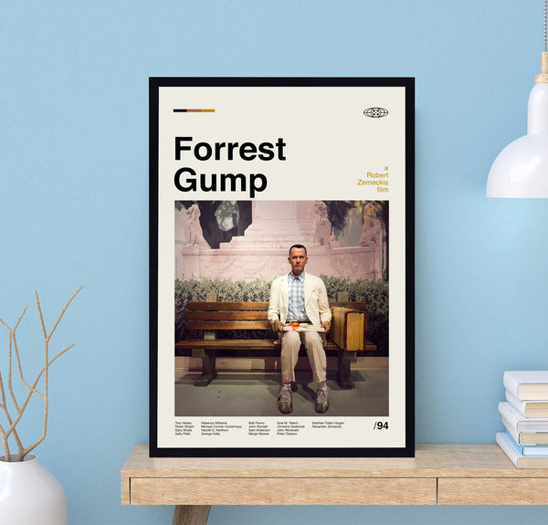 Forrest Gump Poster, Forrest Gump Print, Robert Zemeckis, Retro Movie Poster, Minimalist Art, Vintage Poster, Modern Art, Wall Decor 1732739175