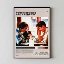 Four Weddings and a Funeral, Mike Newell, Minimalist Movie Poster