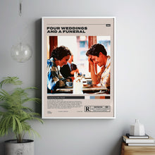 Four Weddings and a Funeral, Mike Newell, Minimalist Movie Poster