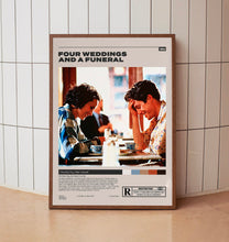 Four Weddings and a Funeral, Mike Newell, Minimalist Movie Poster