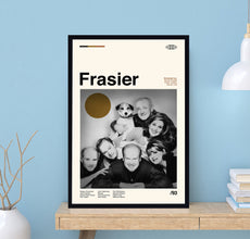 Frasier Poster, David Angell, Peter Casey, David Lee, Retro Movie Poster, Minimalist Art, Vintage Poster, Modern Art, Wall Decor, Home Decor 1732739955
