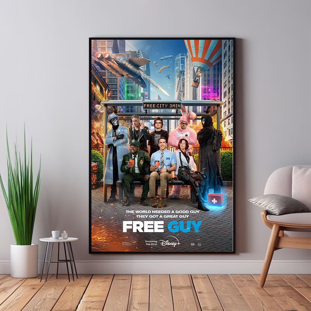 Free Guy Movie Poster Room Decor Home Decor Art Poster For Gift 160 free-guy-movie-poster-room-decor-home-decor-art-poster-for-gift-160