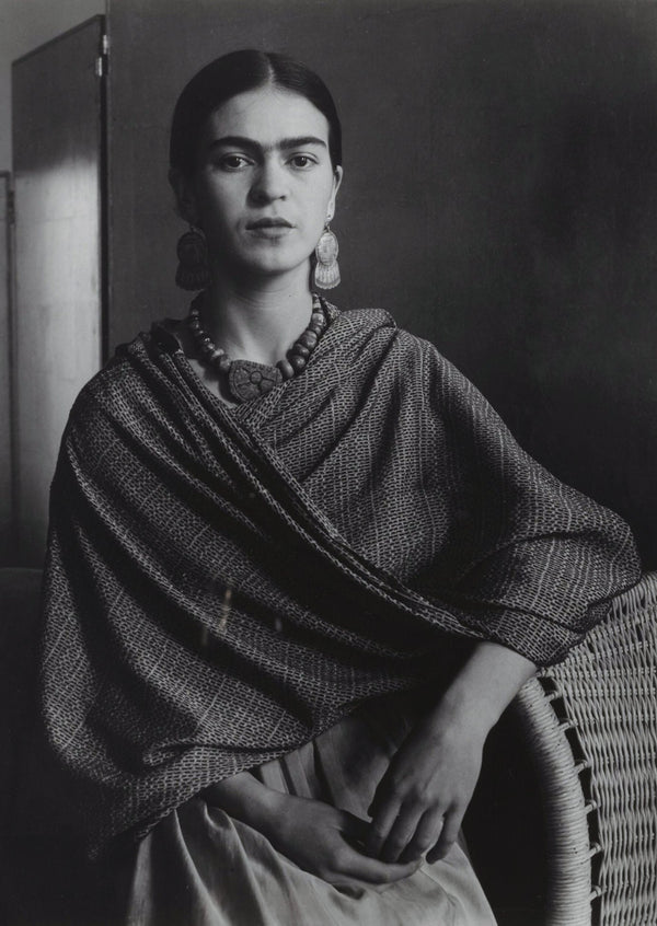Frida Kahlo Black and white Photograph Print Wall Art Poster 1575987909