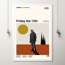 Friday The 13th Poster, Friday The 13th Movie, Friday The 13th Film, Retro Movie, Poster Print Wall Art, Illustration Art, Film Posters