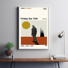 Friday The 13th Poster, Friday The 13th Movie, Friday The 13th Film, Retro Movie, Poster Print Wall Art, Illustration Art, Film Posters