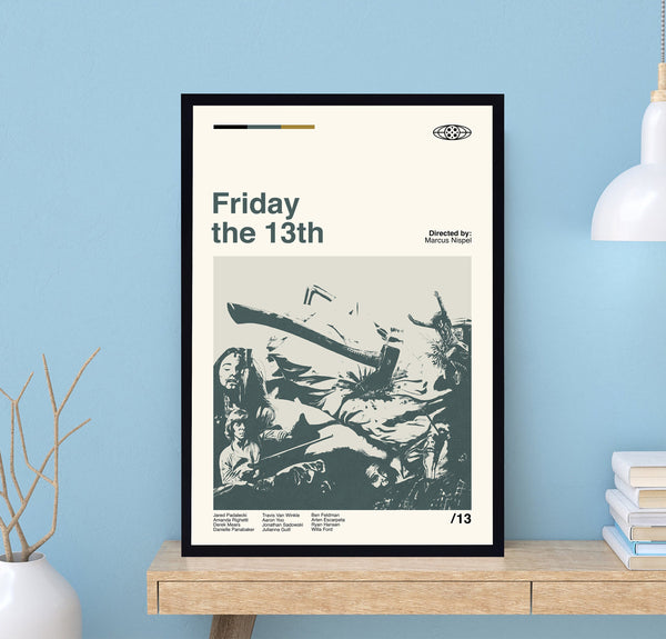 Friday The 13th Poster, Friday The 13th Movie, Retro Movie Poster, Minimalist Art, Vintage Poster, Modern Art, Wall Decor, Home Decor 1688298098