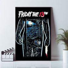 Friday the 13th, Movie Poster, Wall Art Prints, Canvas Material Gift, Keepsake, Home Decor, Live Room Wall Art 1689790131