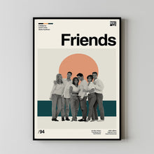 Friend Poster, David Crane Movie Poster, Friend Film, Retro Movie, Poster Print Wall Art, Custom Poster, Illustration Art, Modern Vintage