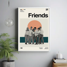 Friend Poster, David Crane Movie Poster, Friend Film, Retro Movie, Poster Print Wall Art, Custom Poster, Illustration Art, Modern Vintage