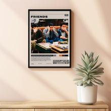 Friends Poster, David Crane, Minimalist Tv Series, Vintage Retro Art