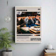 Friends Poster, David Crane, Minimalist Tv Series, Vintage Retro Art