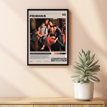 Friends, David Crane,Marta Kauffman, Minimalist Tv Series, Vintage Retro Art Print