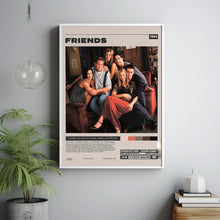 Friends, David Crane,Marta Kauffman, Minimalist Tv Series, Vintage Retro Art Print