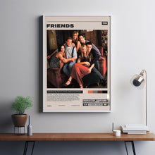 Friends, David Crane,Marta Kauffman, Minimalist Tv Series, Vintage Retro Art Print