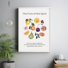 Fruit of the Spirit Poster Bible Verse Wall Art, Galatians 52223 Christian Kitchen Scripture Poster, Love Joy Peace Artwork