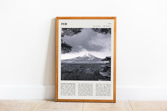 Fuji Mountain Wall Art Poster Poster Fuji-Hakone-Izu National Park  Black White Poster  Poster  Art Gift 1685731222