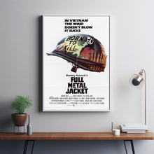 Full Metal Jacket Movie Poster Print, Canvas Wall Art, Room Decor, Movie Art