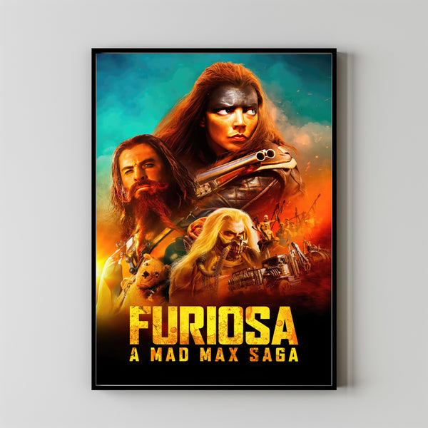 Furiosa A Mad Max Saga Alternative Film Movie Print Wall Art Poster 1