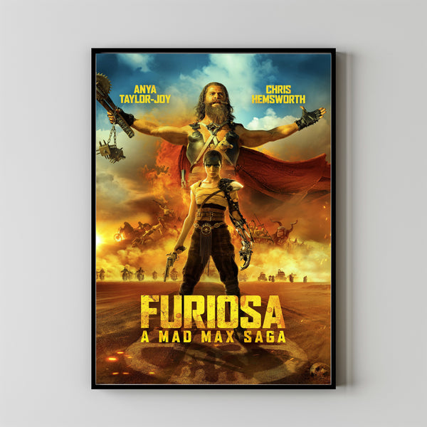 Furiosa A Mad Max Saga Movie Poster Print, Canvas Wall Art, Room Decor, Movie Art, Gifts for HimHer, Wall Art Print, Vintage Film Art 1