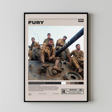 Fury Movie Poster, David Ayer, Minimalist Movie Poster
