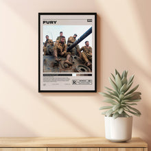 Fury Movie Poster, David Ayer, Minimalist Movie Poster
