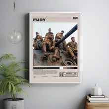 Fury Movie Poster, David Ayer, Minimalist Movie Poster