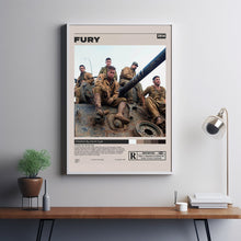 Fury Movie Poster, David Ayer, Minimalist Movie Poster