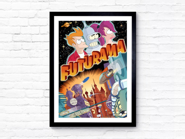 Futurama - 1999 - TV Series - Movie Poster - Film Poster - Cinema Poster - A1A2A3A4A5 1592987199