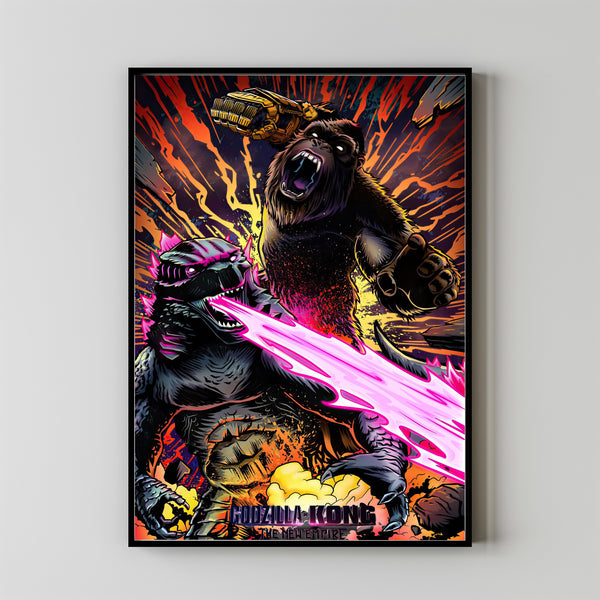 GODZILLA x KONG  A New Empire Poster - Movie Poster - Wall Art - Home Decor - Living Room Decor