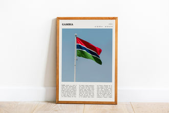 Gambia Flag Print Africa Wall Art Poster Poster Gambia  Poster  Poster  Art Gift 1704411155