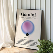 Gemini Wall Art  Manifestation Print  Astrology Wall Art  Zodiac Art Print  Positive Print   High Quality 1593713539