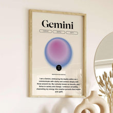 Gemini Wall Art  Manifestation Print  Astrology Wall Art  Zodiac Art Print  Positive Print   High Quality 1593713539
